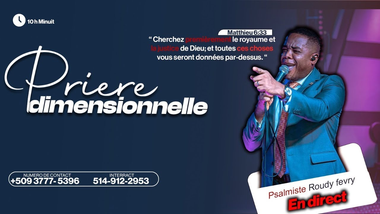 Priere Dimensionnelle | Emission de priere | Mardi 02 Septembre  2025 | Fre Roudy Fevry