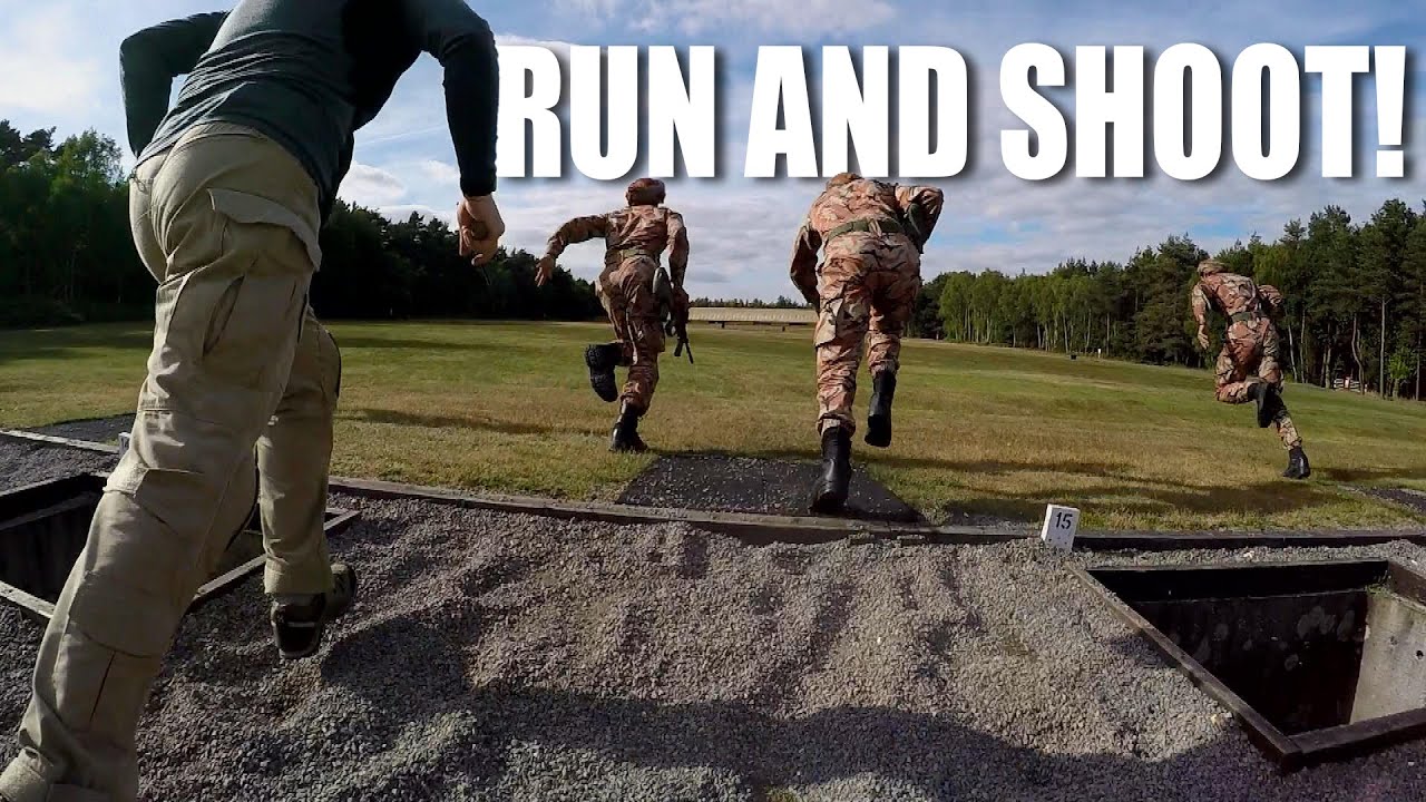 Run and shoot: Falling Plate targets