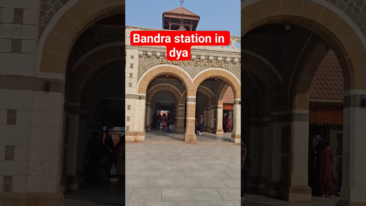 Bandra Station View 😍 Day vs Night 🫢 | Mumbai Travel Vlog 🚉✨ 