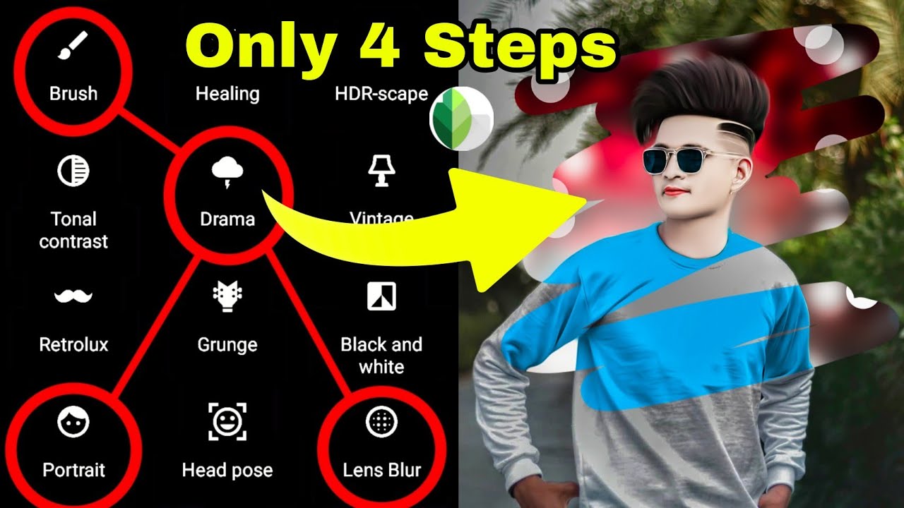 Snapseed Hair Style Editing | Snapseed Hair + White Face Photo Editing | Snapseed CB Editing