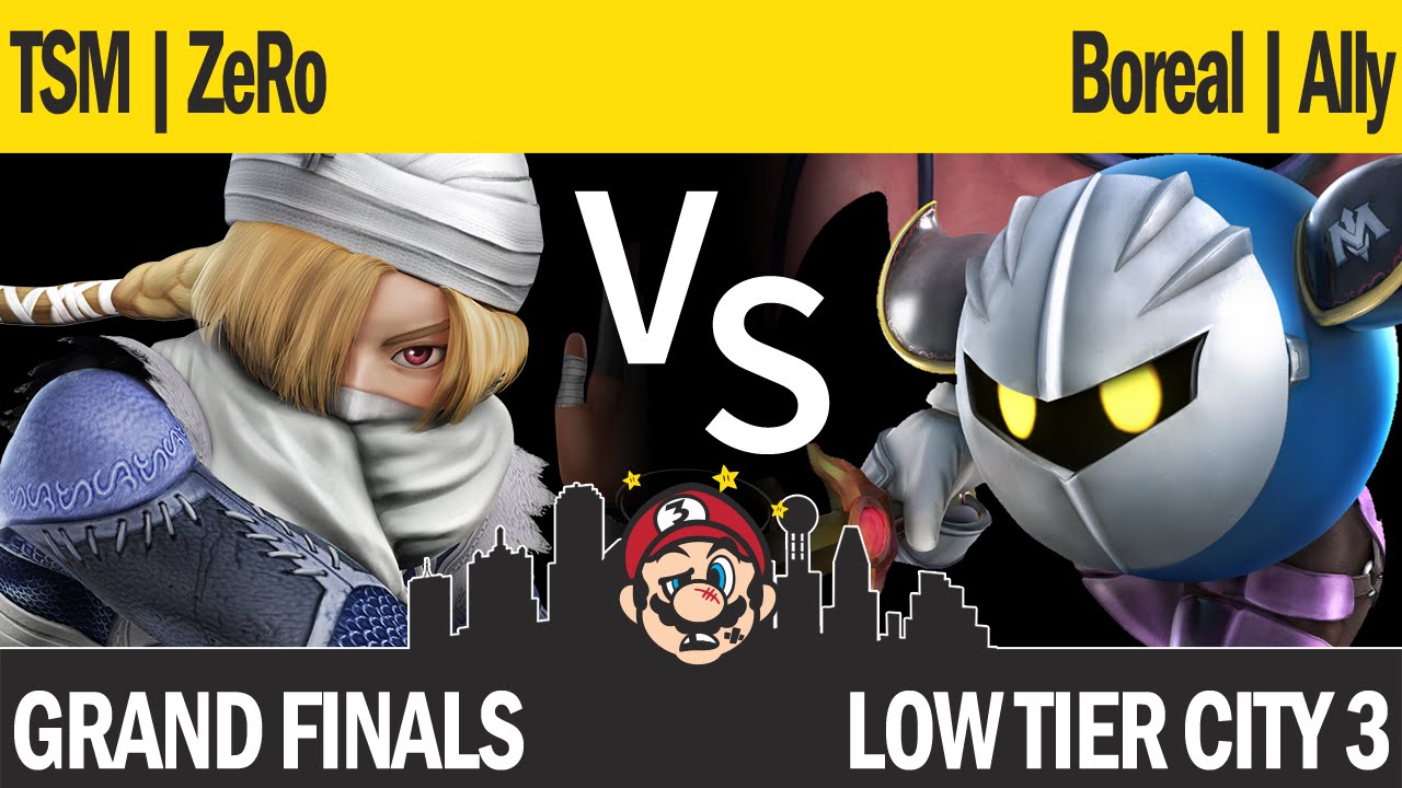 LTC3 Smash4 - TSM | ZeRo (Sheik, Roy) vs Boreal | Ally (Meta Knight, Lucina) - Grand Finals