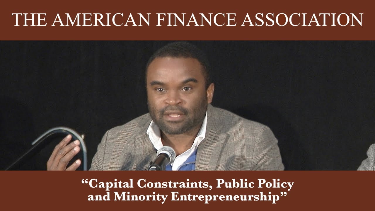 Capital Constraints, Public Policy and Minority Entrepreneurship