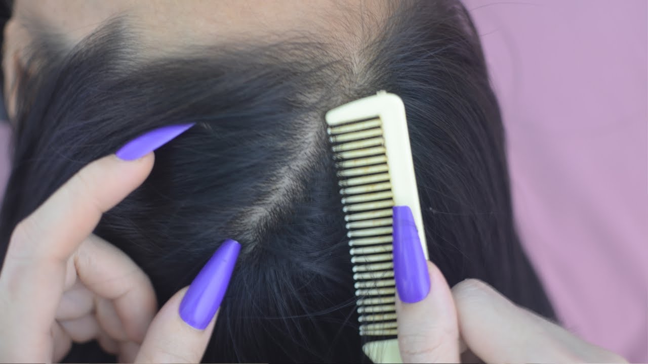 ASMR Soothing Hair Sounds With Hair Play, Hair Parting & Combing For Deep Sleep