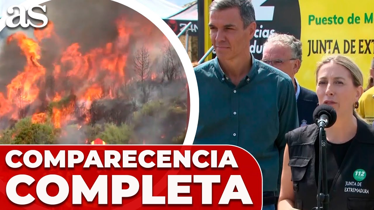 MARÍA GUARDIOLA hace BALANCE del INCENDIO de JARILLA y confirma 35.500 HA CALCINADAS en EXTREMADURA