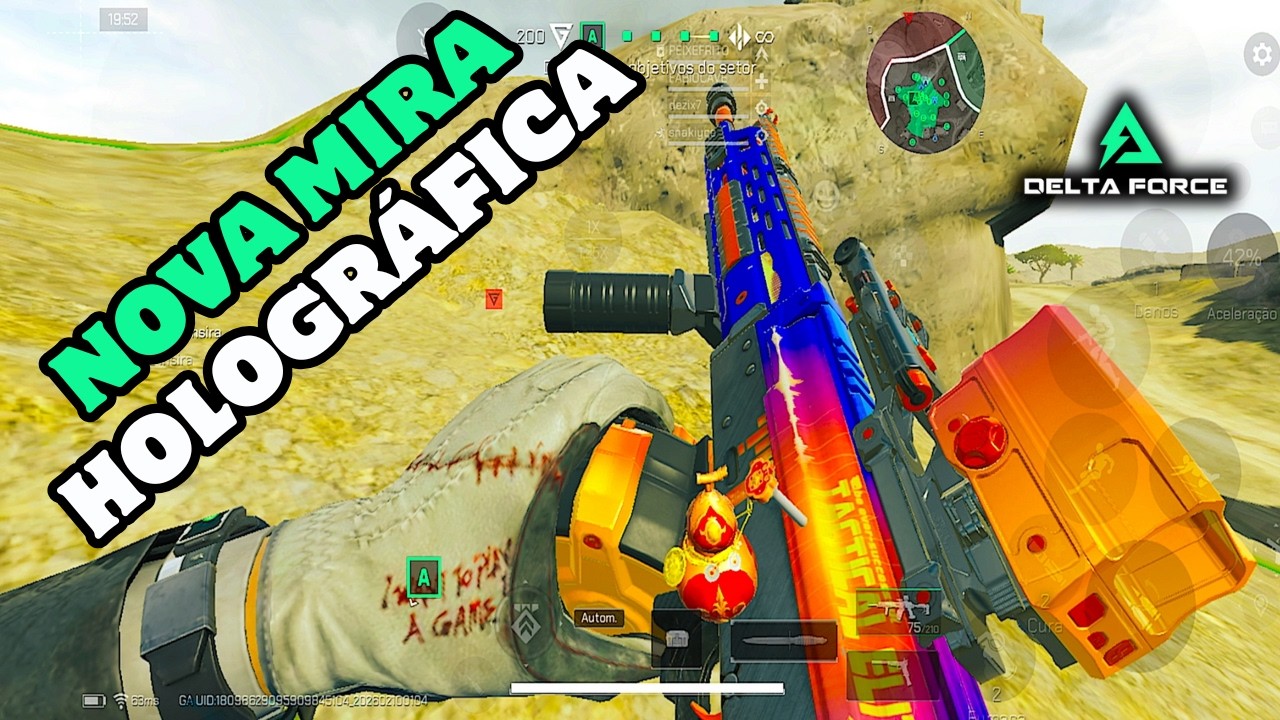 NOVA MIRA HOLOGRÁFICA -  DELTA FORCE