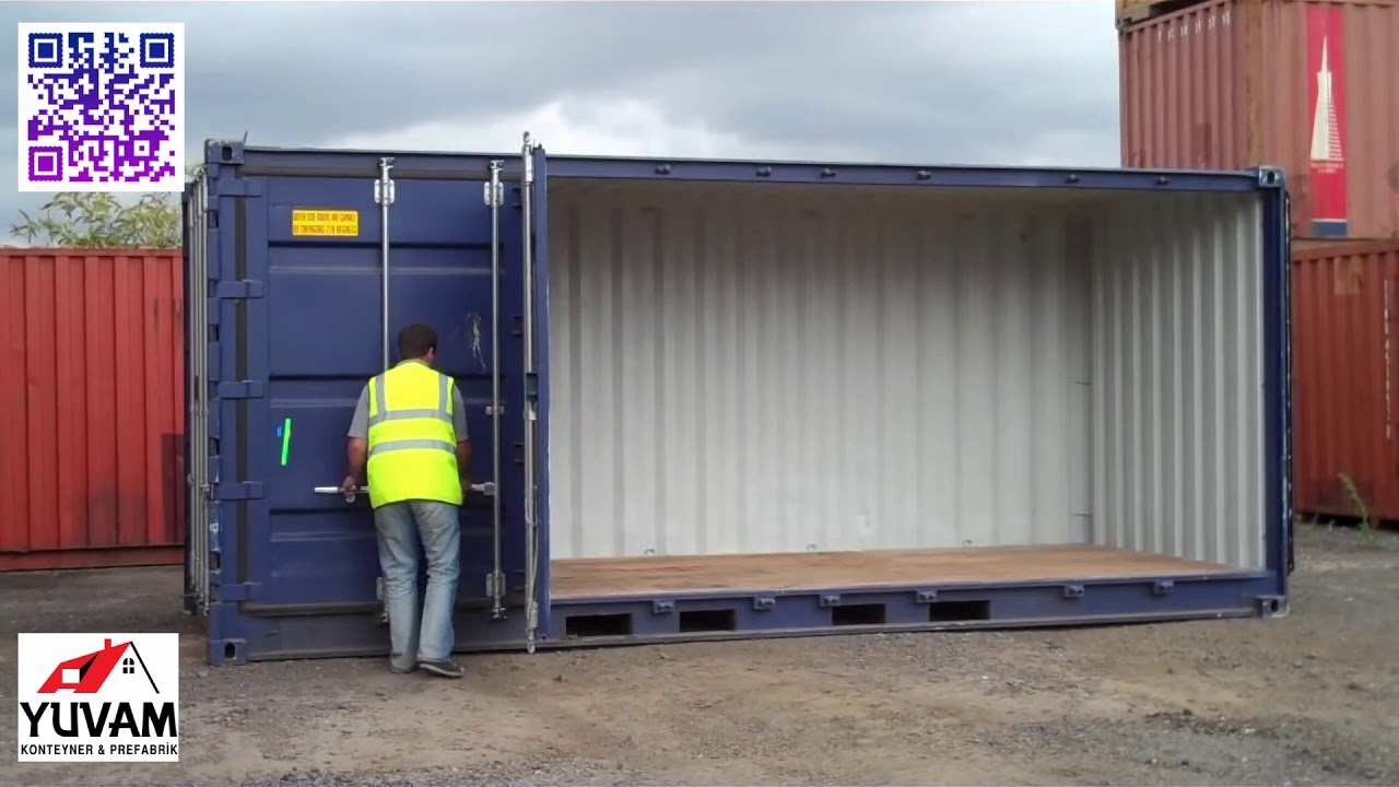 Sıfır 20ft Open Side Yük Konteyner Kapı Açılımı İncelemesi