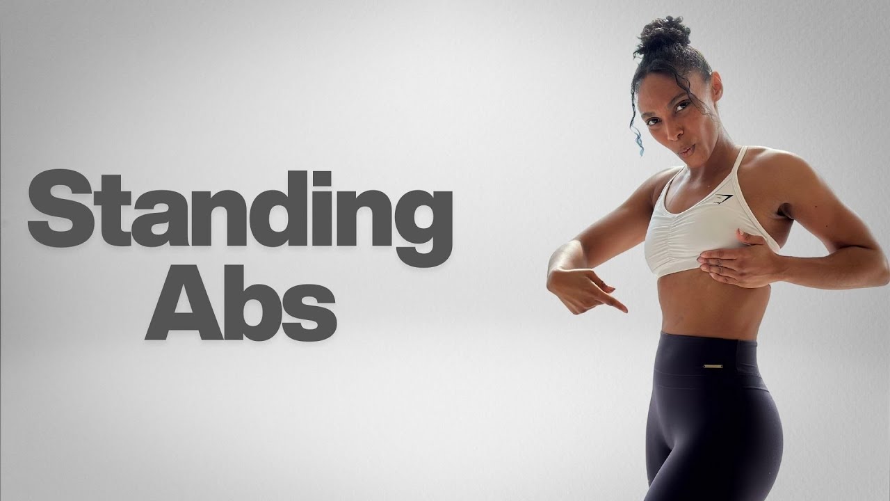 12 Minute NO EQUIPMENT! STANDING ABS & CORE FAT BURN WORKOUT 🔥