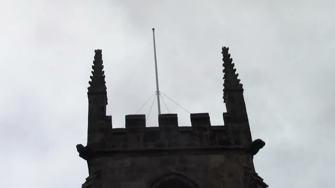 now the bells are up now at matlock church