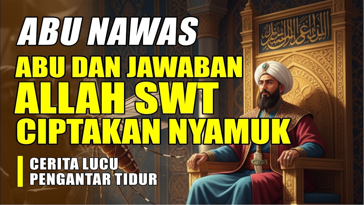 ABU NAWAS DAN JAWABAN ALLAH SWT CIPTAKAN NYAMUK || CERITA LUCU PENGANTAR TIDUR -SEJARAH ISLAM