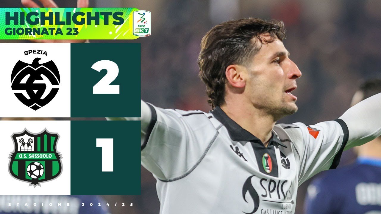 Spezia-Sassuolo 2-1 | VIGNALI impone la Legge del Picco alla capolista | HIGHLIGHTS Serie BKT