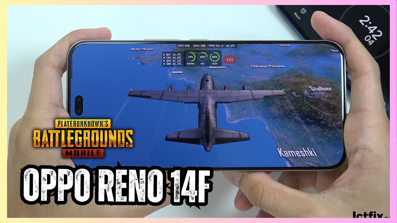 Oppo Reno14 F PUBG Mobile Gaming test | Snapdragon 6 Gen 1, 120Hz Display