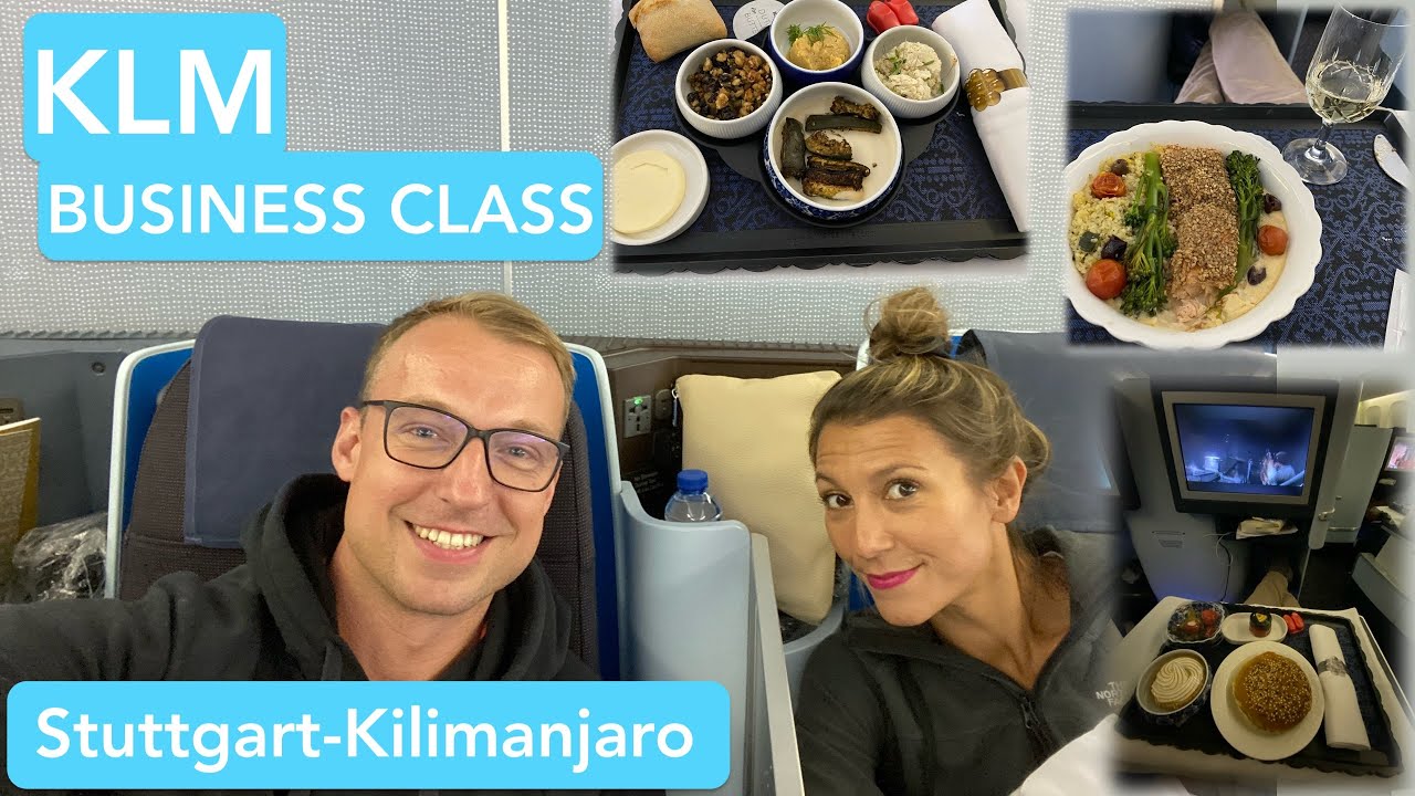 KLM Business Class Flight Review STUTTGART KILIMANJARO