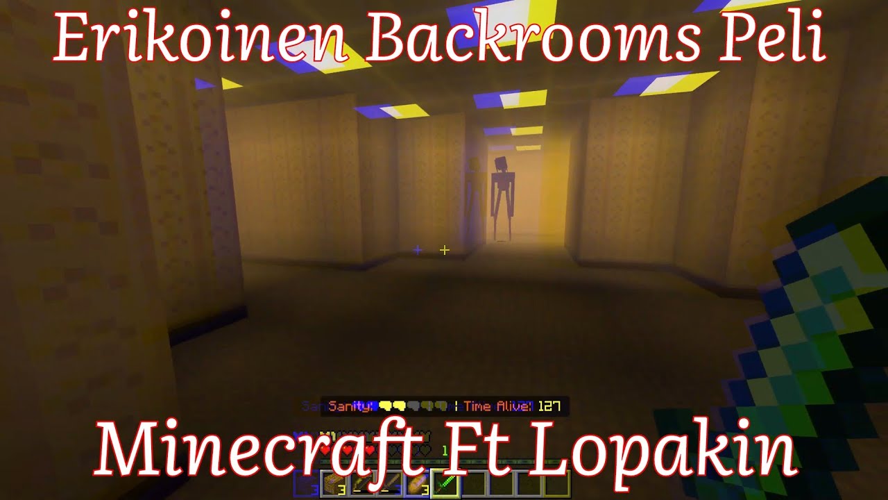 Erikoinen Backrooms Peli - Minecraft - Ft Lopakin