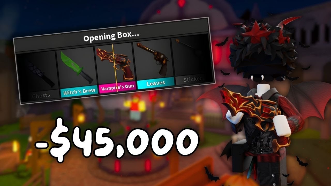 GASTEI $45,000 ROBUX PARA CONSEGUIR A NOVA GODLY DE HALLOWEEN DO MM2 (Murder Mystery 2)