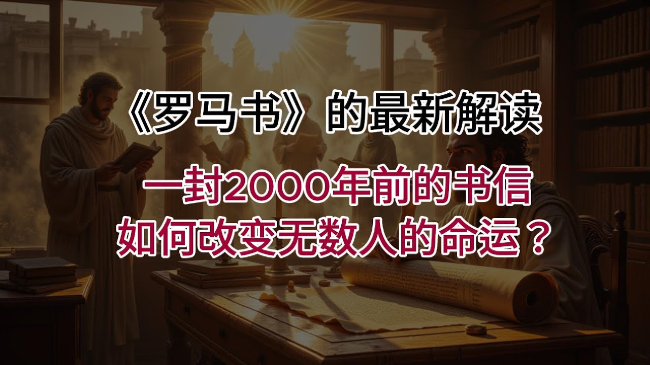 《罗马书》的最新解读！一封2000年前的书信如何改变无数人的命运？
