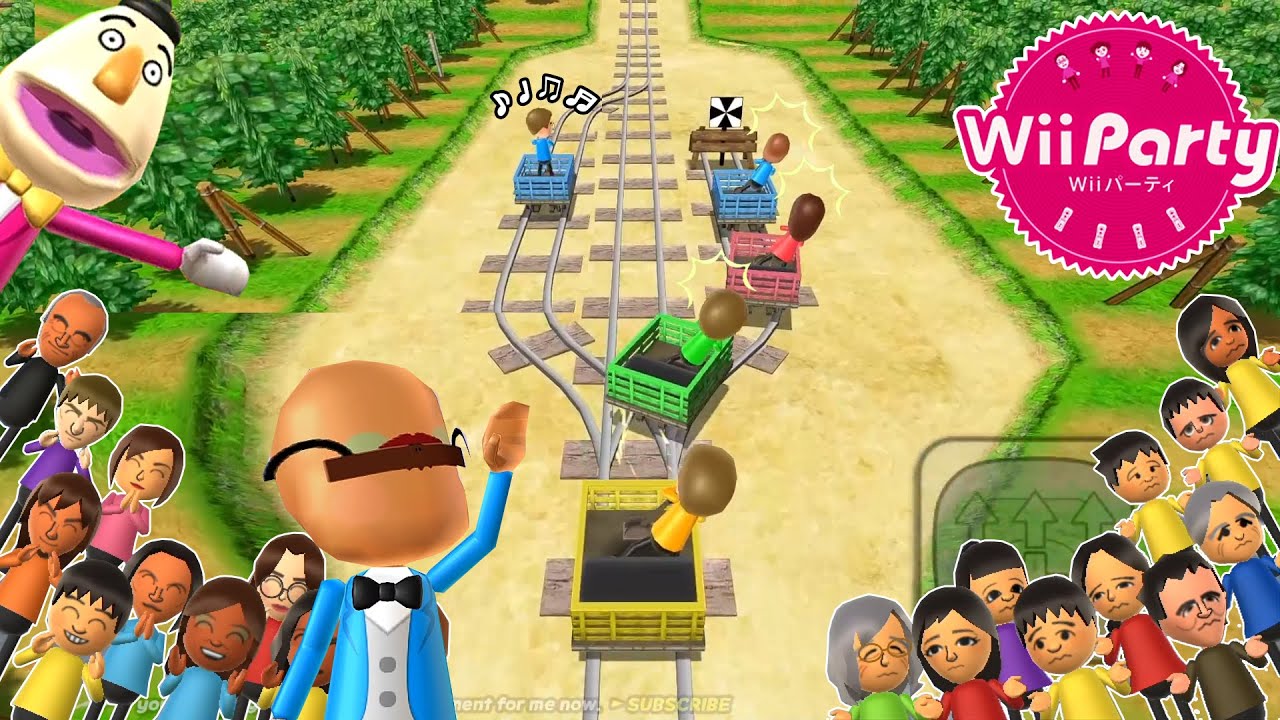 Wii Party - Risky Railroad continuous play! (Wii 파티, 서바이벌 게임!! ) Let's Start ! | AlexGamingTV