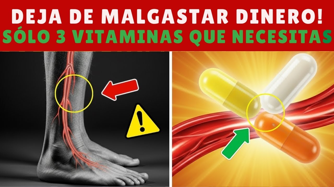 Las ÚNICAS 3 vitaminas que necesitas para una mejor circulación en las piernas