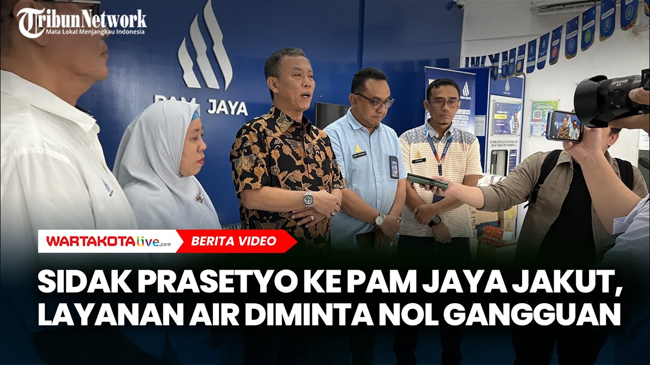 Sidak Prasetyo ke PAM Jaya Jakut, Layanan Air Diminta Nol Gangguan