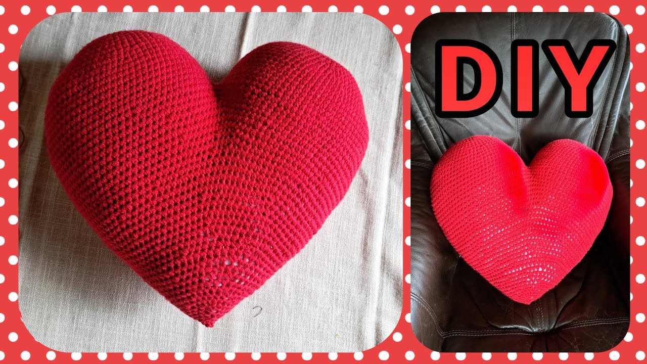 Sofakissen Herz häkeln  • DIY  * Julebuergerfee