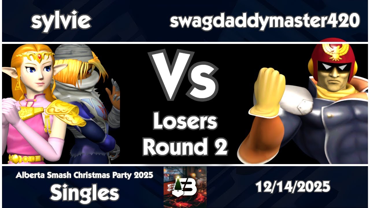 AB Smash Christmas Party - sylvie (Sheik) vs swagdaddymaster420 Melee Singles Losers Round 2