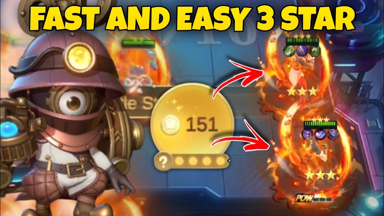 FAST 3 STAR 5-GOLD HERO STRATEGY USING CYCLOPS | Magic Chess gogo 