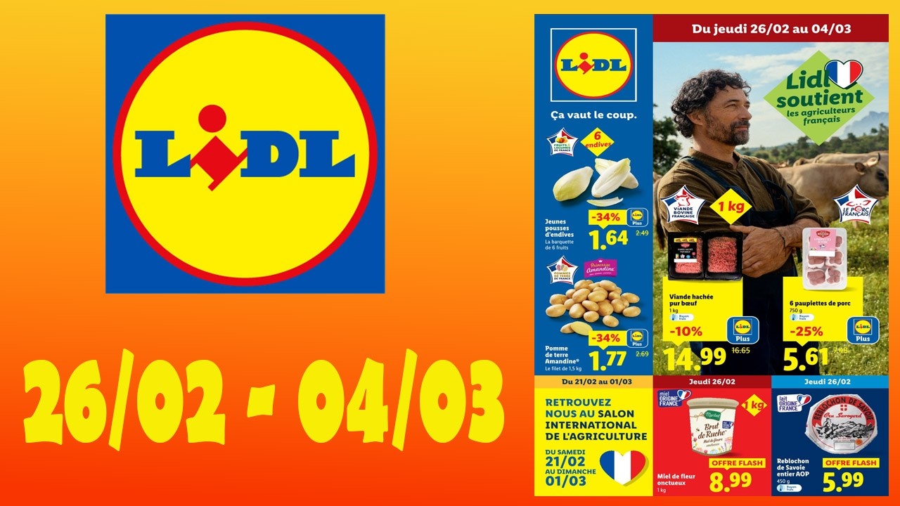 🔥 CATALOGUE LIDL : Les meilleures promos de la semaine ! 26 fév - 04 mars#Lidl #LidlFrance #Parkside