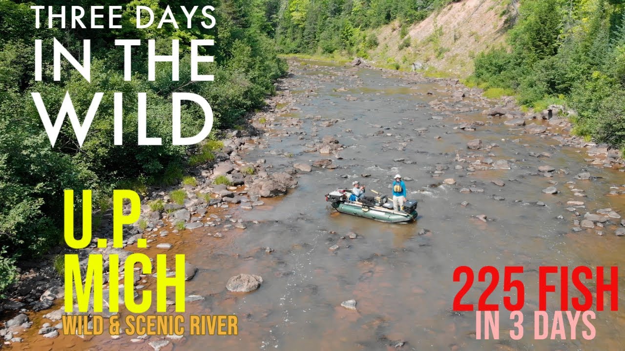 (Bass NIRVANA) 3 DAYS in the WILD (225 fish) | Raft Camping Wild UP MICH River Full Film