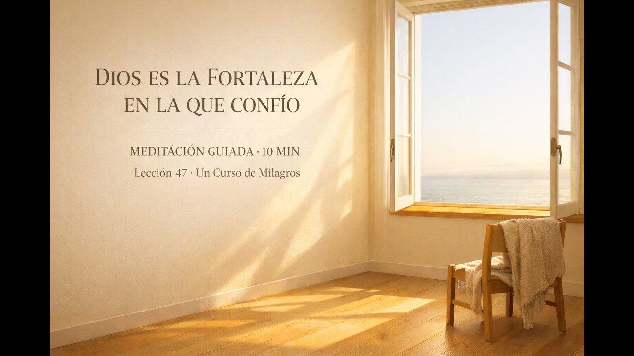 DIOS ES LA FORTALEZA EN LA QUE CONFÍO | Meditación Guiada | Lección 47 | Un Curso de Milagros