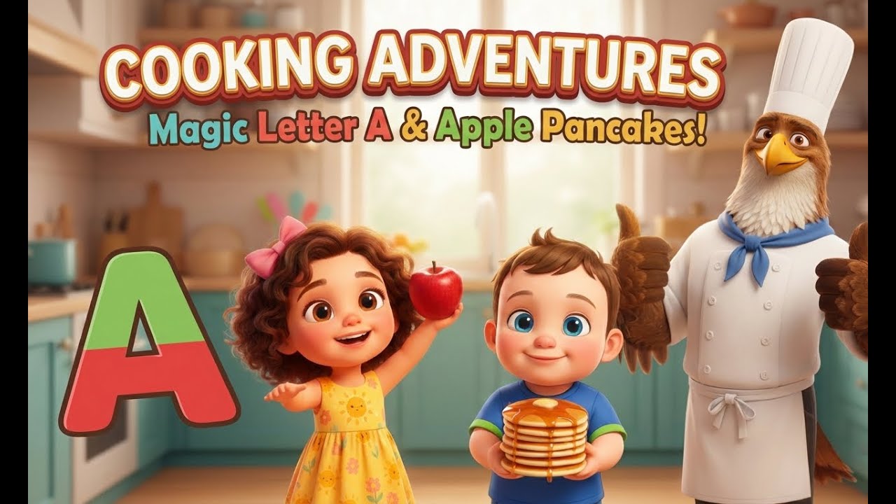 Maria & Jamal: Letter A & Apple Pancakes 🍎🥞