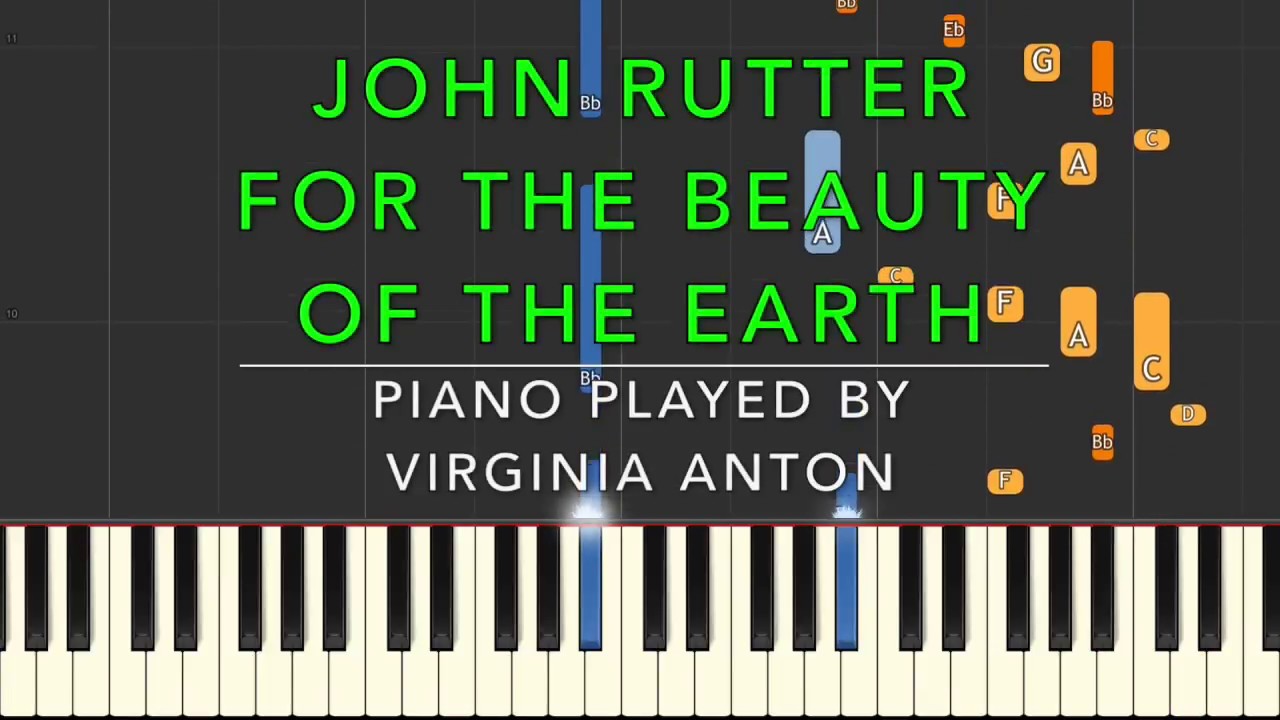 For the beauty of the earth John Rutter Piano accompaniment
