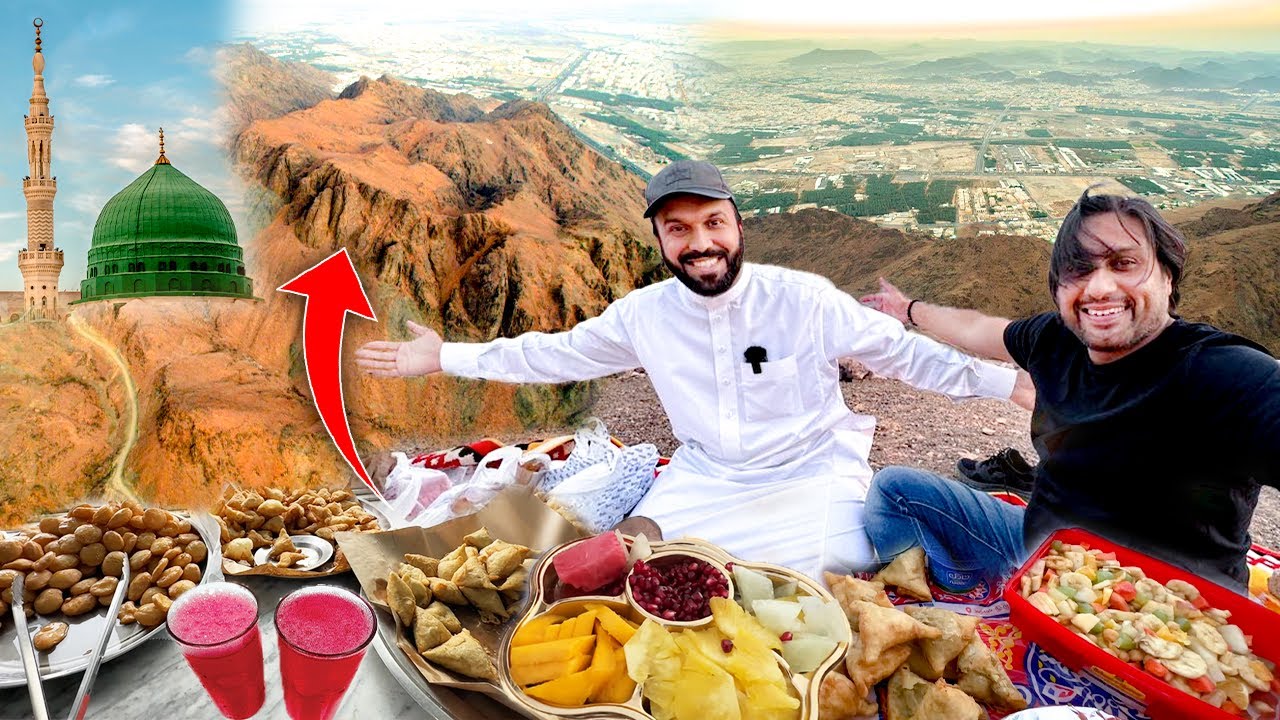 Amazing 🤩 IFTARI at TOP 🔝 of Uhud first time in my LIFE