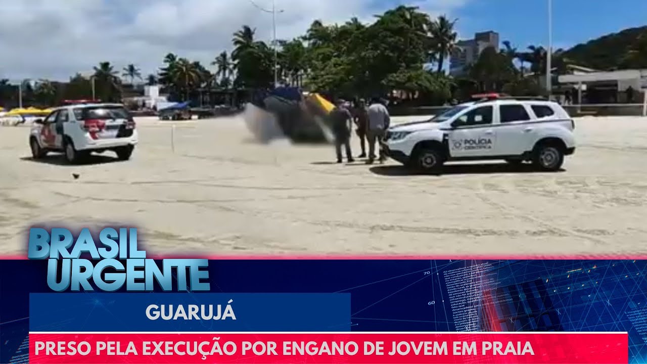 Preso pela execução por engano de jovem em praia do Guarujá | Brasil Urgente