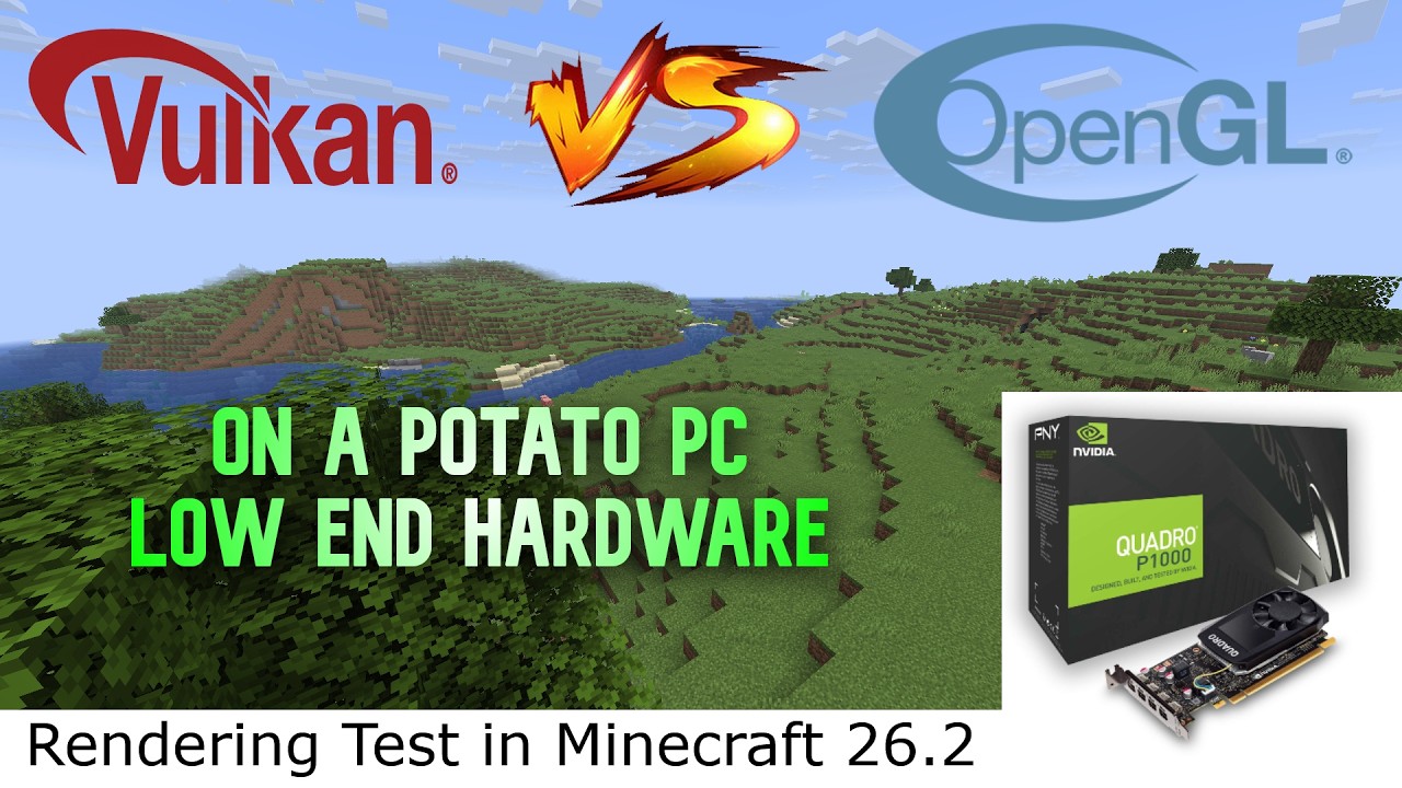 Minecraft Vulkan VS Budget Low End Hardware (Release 26.2)