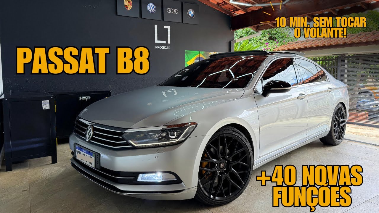 40 NOVAS Funções no PASSAT B8 + 10 min. de Direção Semi Autônoma