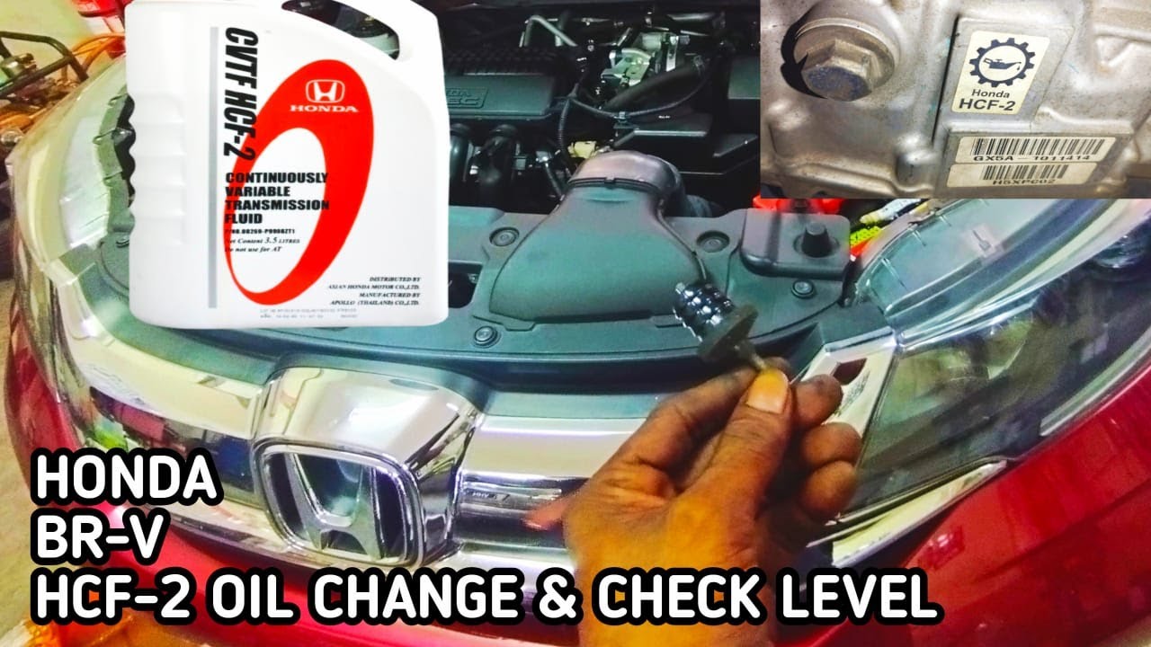 how to change honda CVT HCF-2 transmission fluid on your car 2016-2018 Honda BR-V