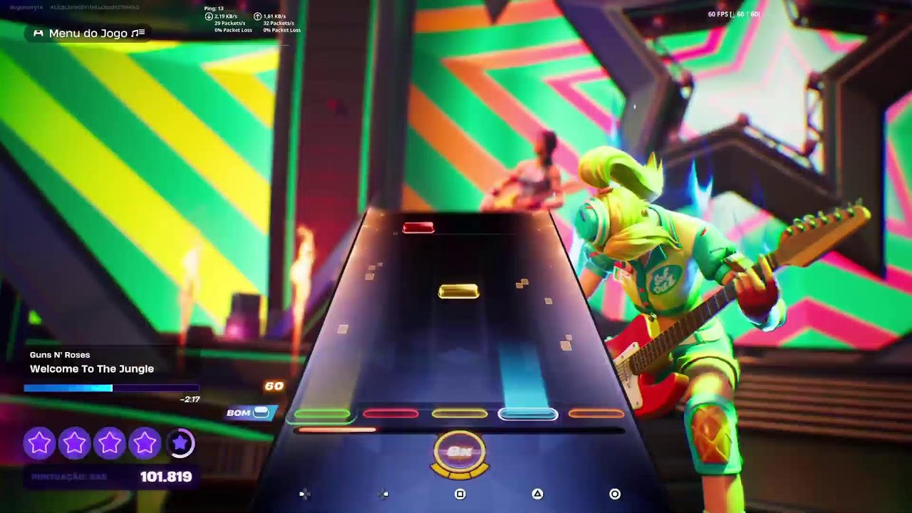 Guitar hero Palco festival /Fortnite 🎸🎤🎮👑