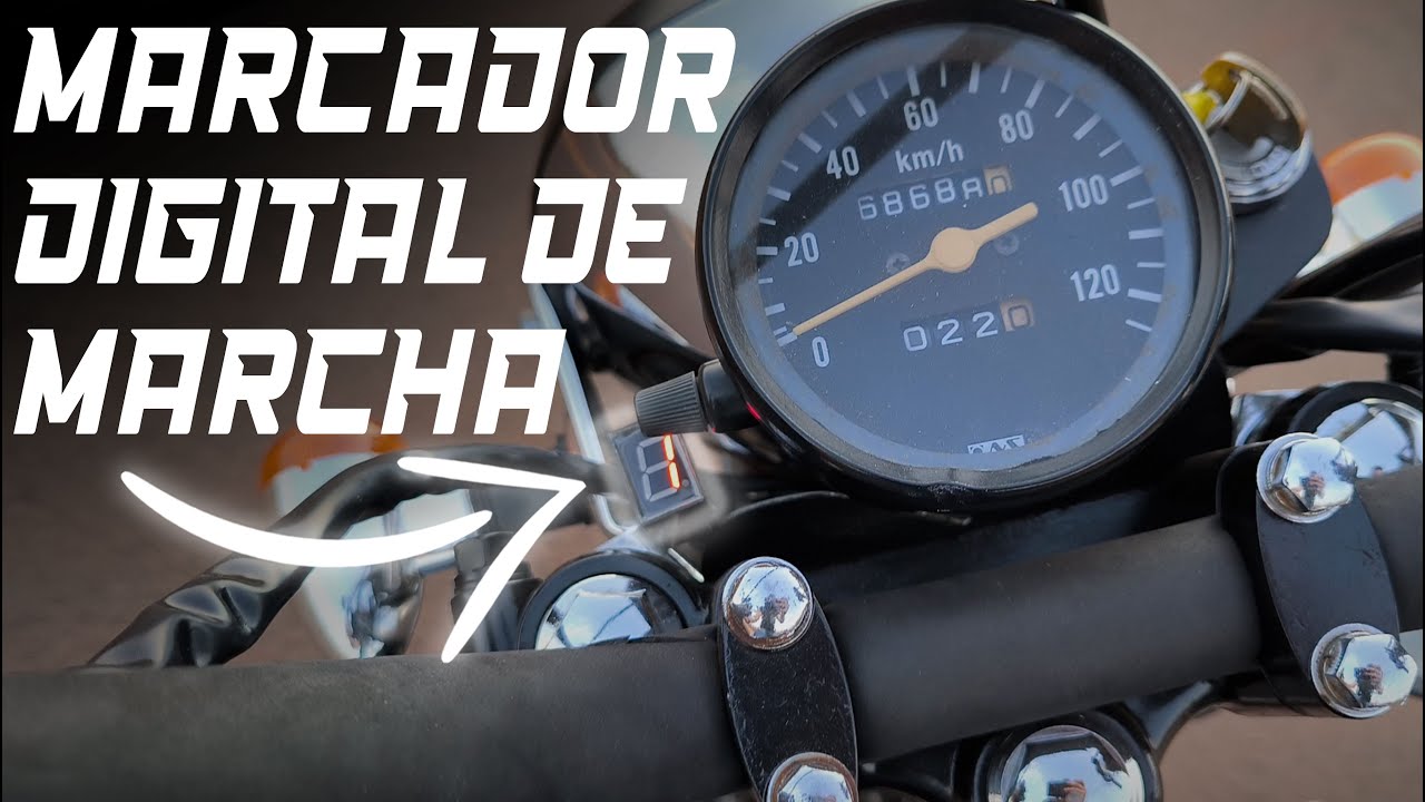 Marcador de marcha DIGITAL na Intruder 125 chopper!