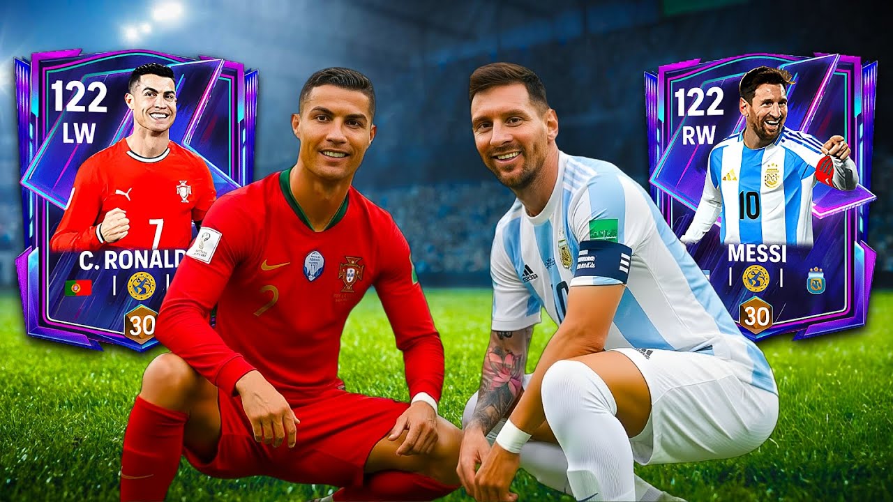 CR7 против Месси — два величайших игрока всех времен. Одна команда. Полный хаос в FC Mobile 🐐🔥