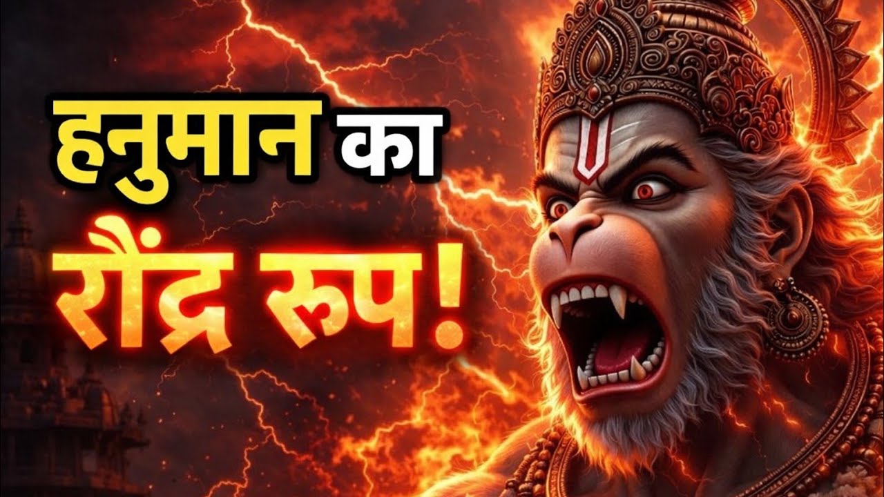 रौद्र रूप में आए पवनपुत्र! 🔥⚡ Powerful Hanuman Bhajan