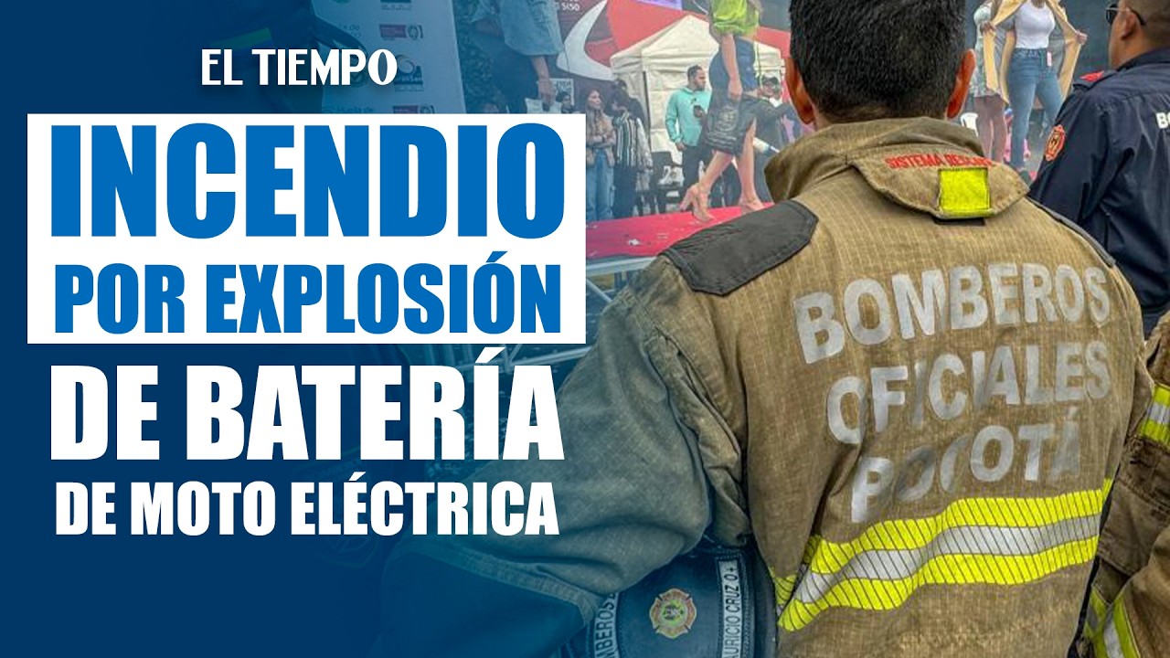 Grave incendio en el barrio El Polo por explosión de batería de moto eléctrica | EL TIEMPO