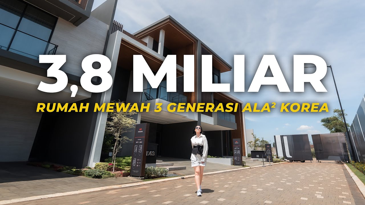 Rp 3.8 M | Rumah Mewah 3 Lantai Plus Lift | Hannam Shila Sawangan
