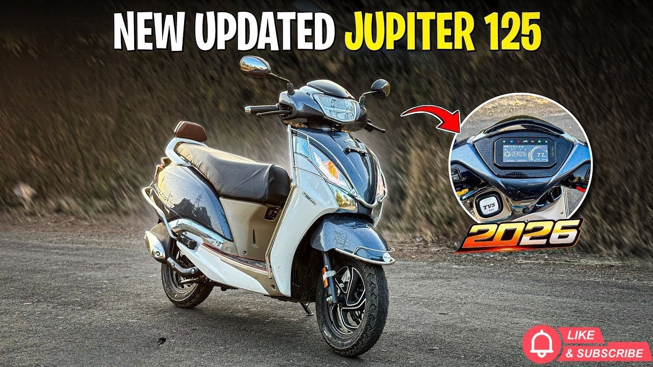 2026 Tvs Jupiter 125 Upcoming Model Revealed | New Colours, Features, Mileage, & Specifications