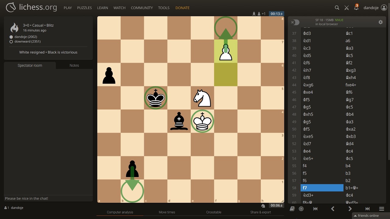 pawn race against a 2350