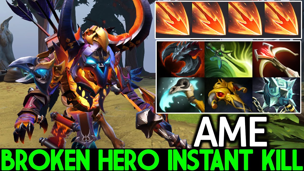 AME [Clinkz] Crazy Broken Hero Instant Kill with Physical Build Dota 2