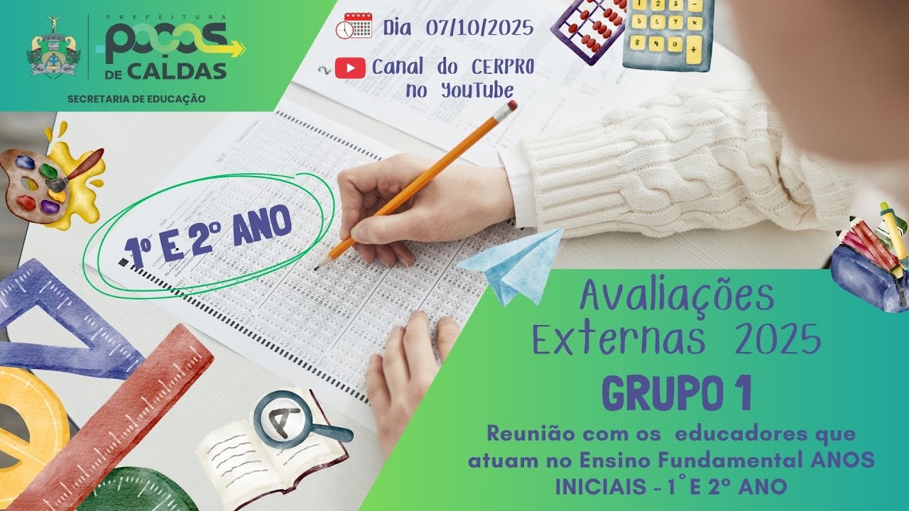 Estudo Coletivo: Avaliações Externas - 1º e 2º ANO - Ensino Fundamental Anos Iniciais