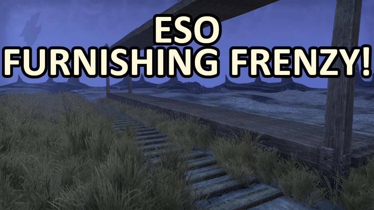 ESO Furnishing Frenzy! Elsweyr Streetlights + Desert Grasses