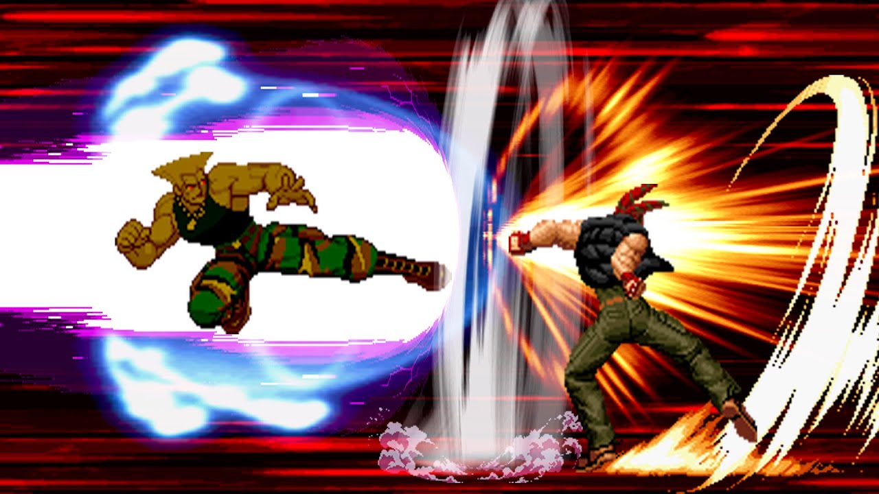 [KOF VS SF] Evil Guile Vs Nuclear Ralf