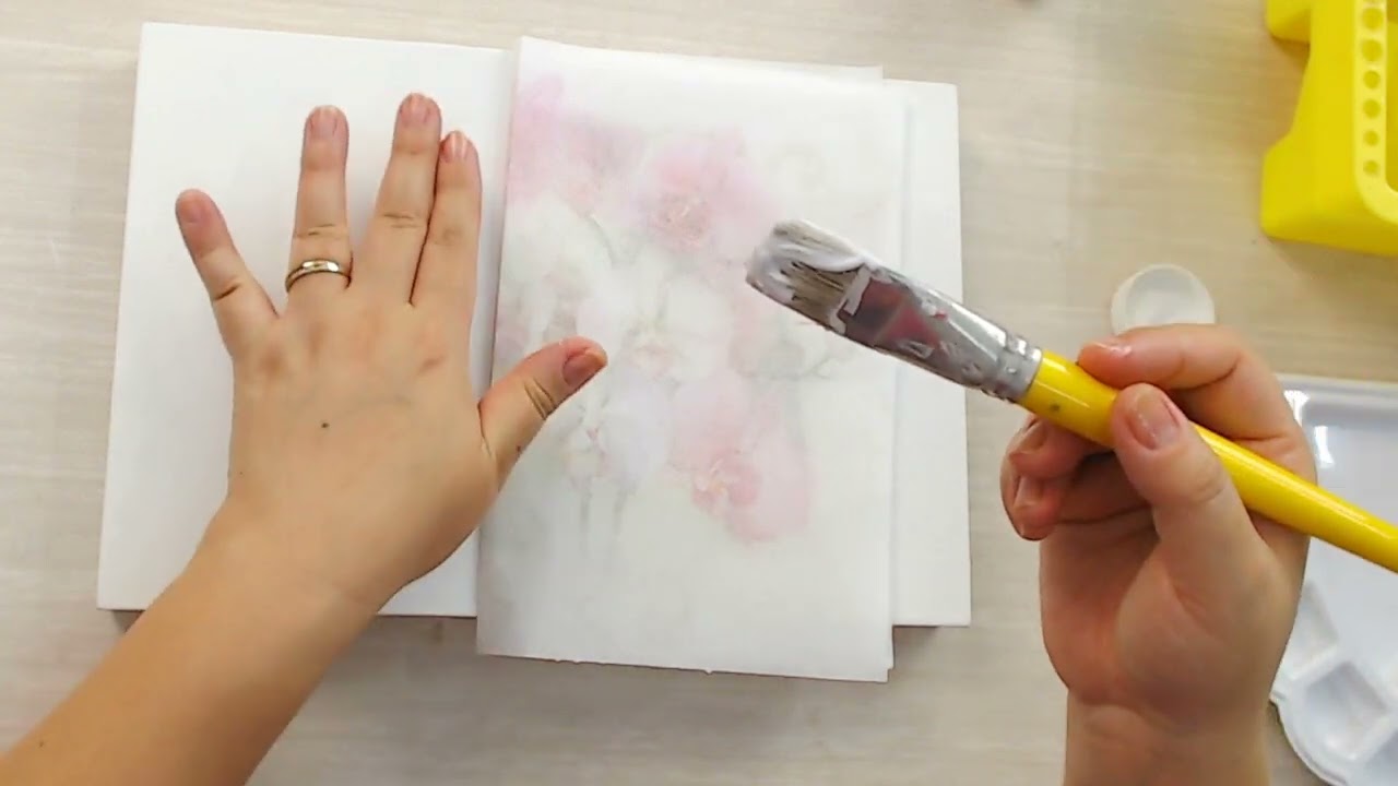Decoupage com OPAPEL e Stencil no MDF: Projeto Orquídea