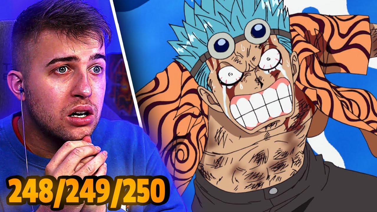 FRANKY'S TRAGIC BACKSTORY!!! One Piece Episode 248, 249 & 250 REACTION + REVIEW!