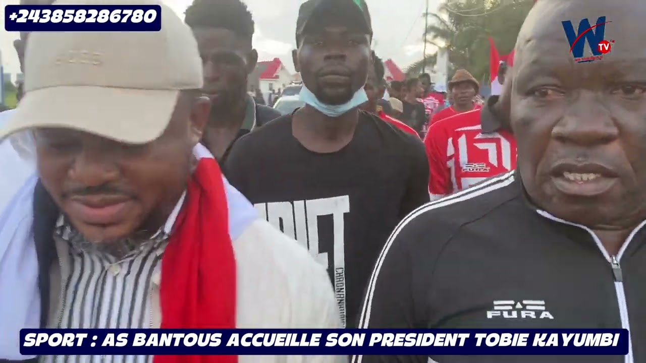 SPORT : ARRIVÉE ÉLECTRIQUE DE TOBIE KAYUMBI PRÉSIDENT DE L'AS BANTOUS À MBUJIMAYI. 